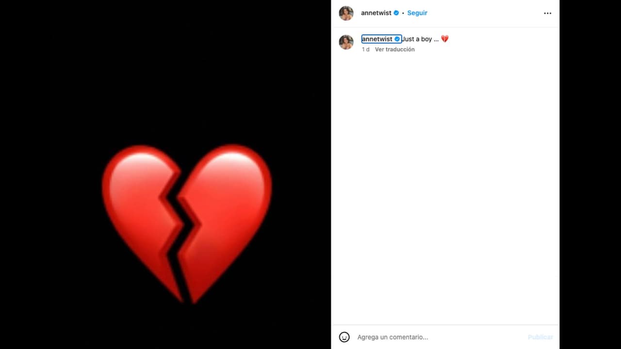 Madre de Harry Styles colocó una imagen con el emoji del corazón roto en Instagram