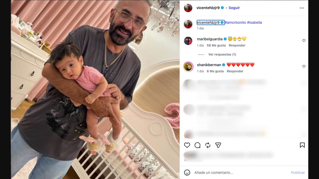 Vicente Fernández Jr. comparte foto junto a su hija Isabella