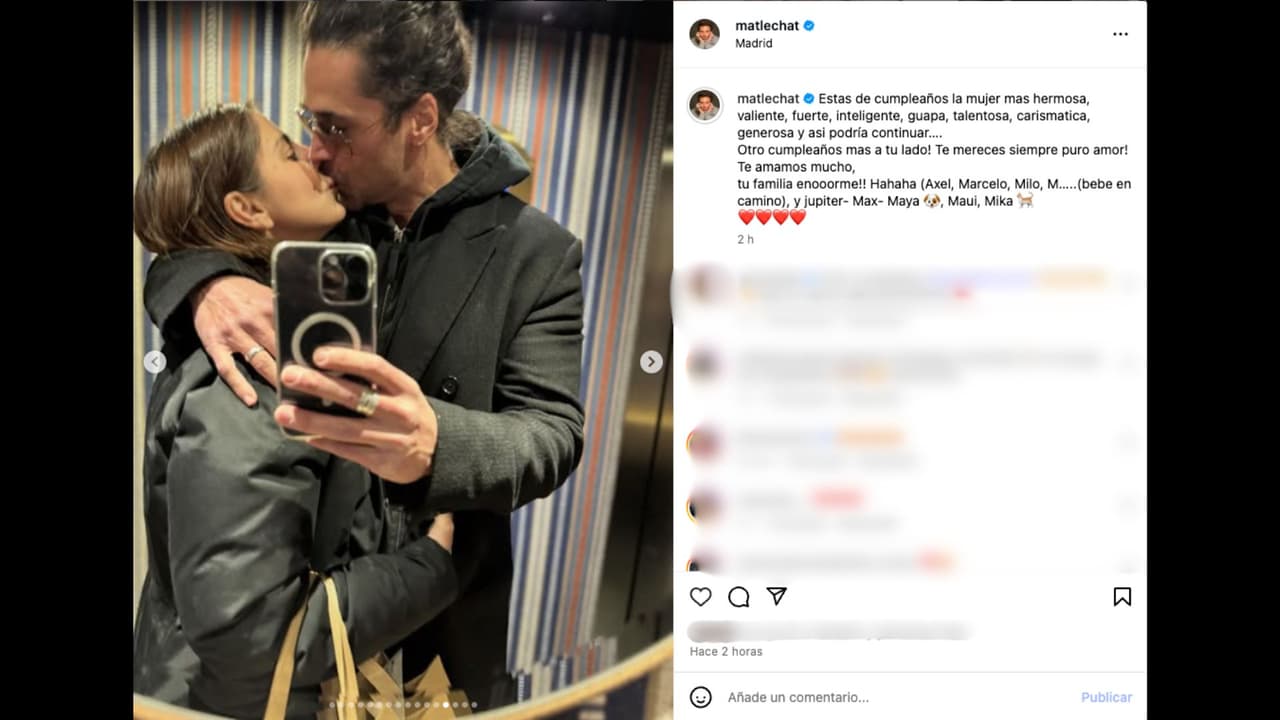 Matías Novoa dedica emotivo mensaje a Michelle Renaud por su cumpleaños