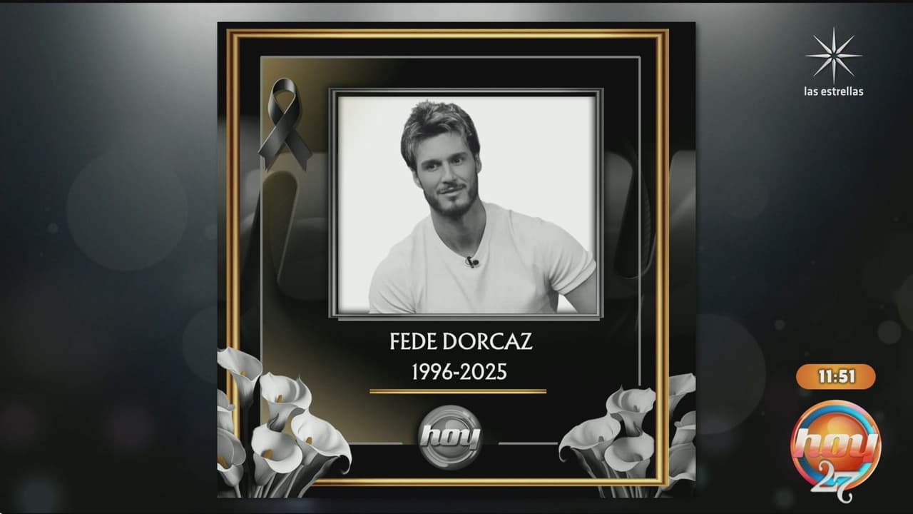 Programa Hoy lamenta el sensible fallecimiento del cantante Fede Dorcaz.