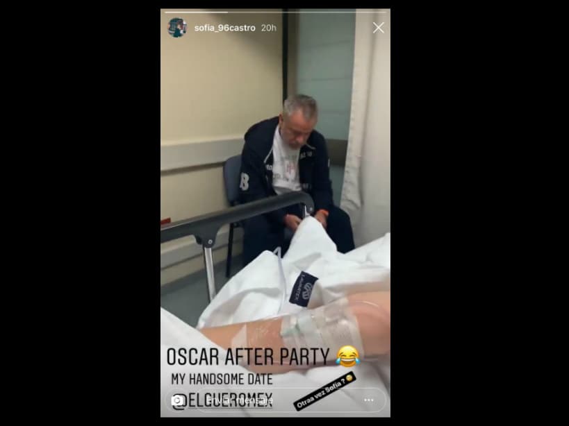 Sofía Castro en el hospital