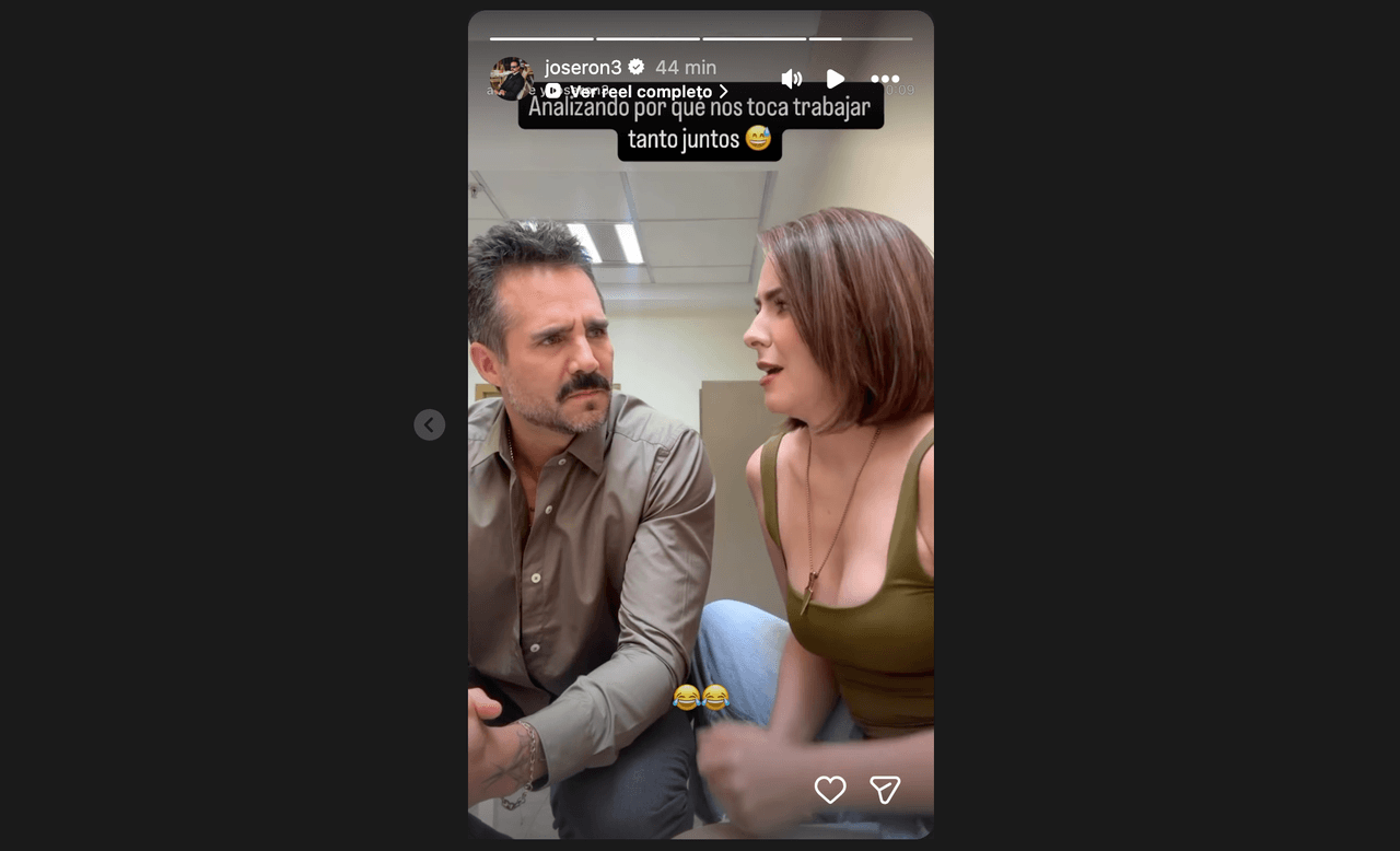 Ariadne Díaz regresa a las telenovelas con José Ron; el actor la echa de cabeza y publica inesperado video