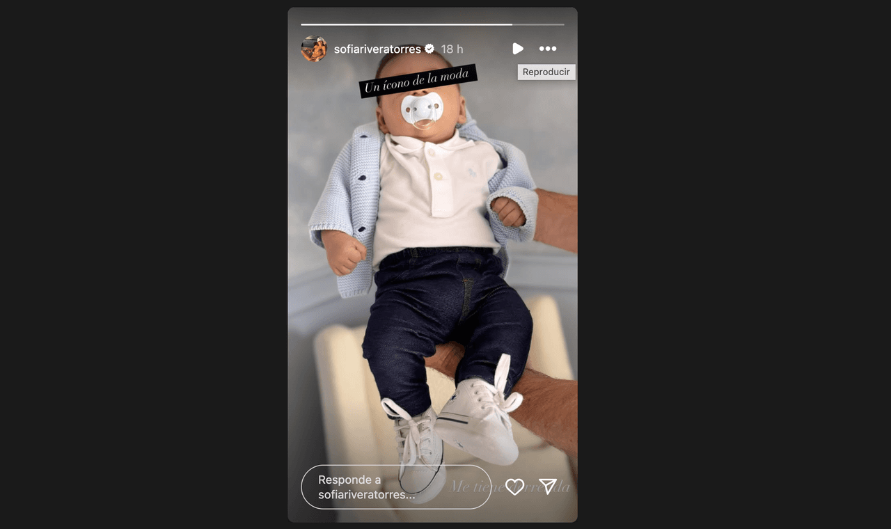 Sofía Rivera Torres publica tierna foto de su hijo Ferrán y muestra la carita del bebé: “Me tiene derretida”