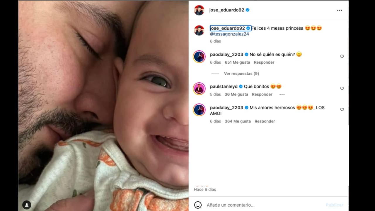 Paola Dalay, novia de José Eduardo Derbez, también considera que Tessa se parece mucho al actor