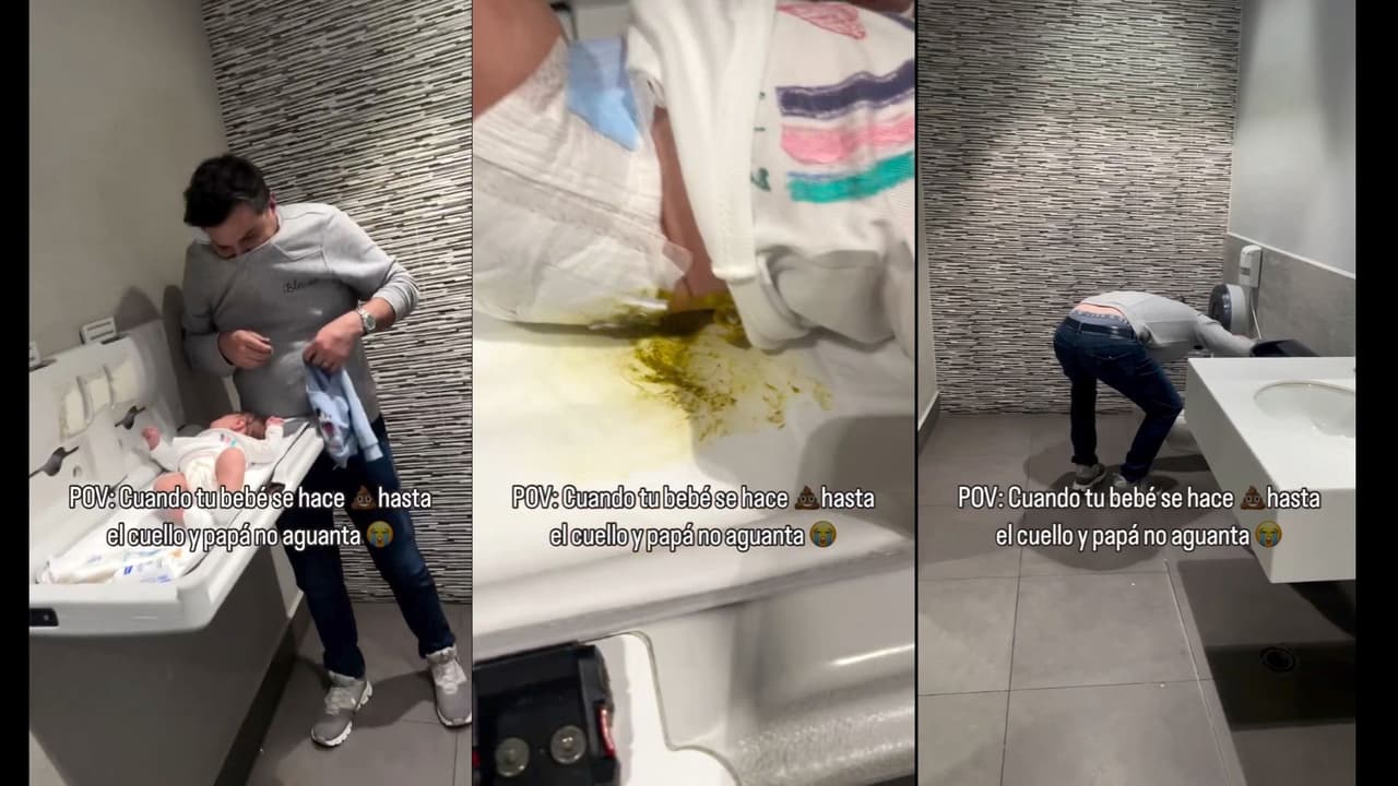 Joely, esposa de Paul Stanley, muestra el momento en el que el conductor vomitó al cambiar un pañal de su hija