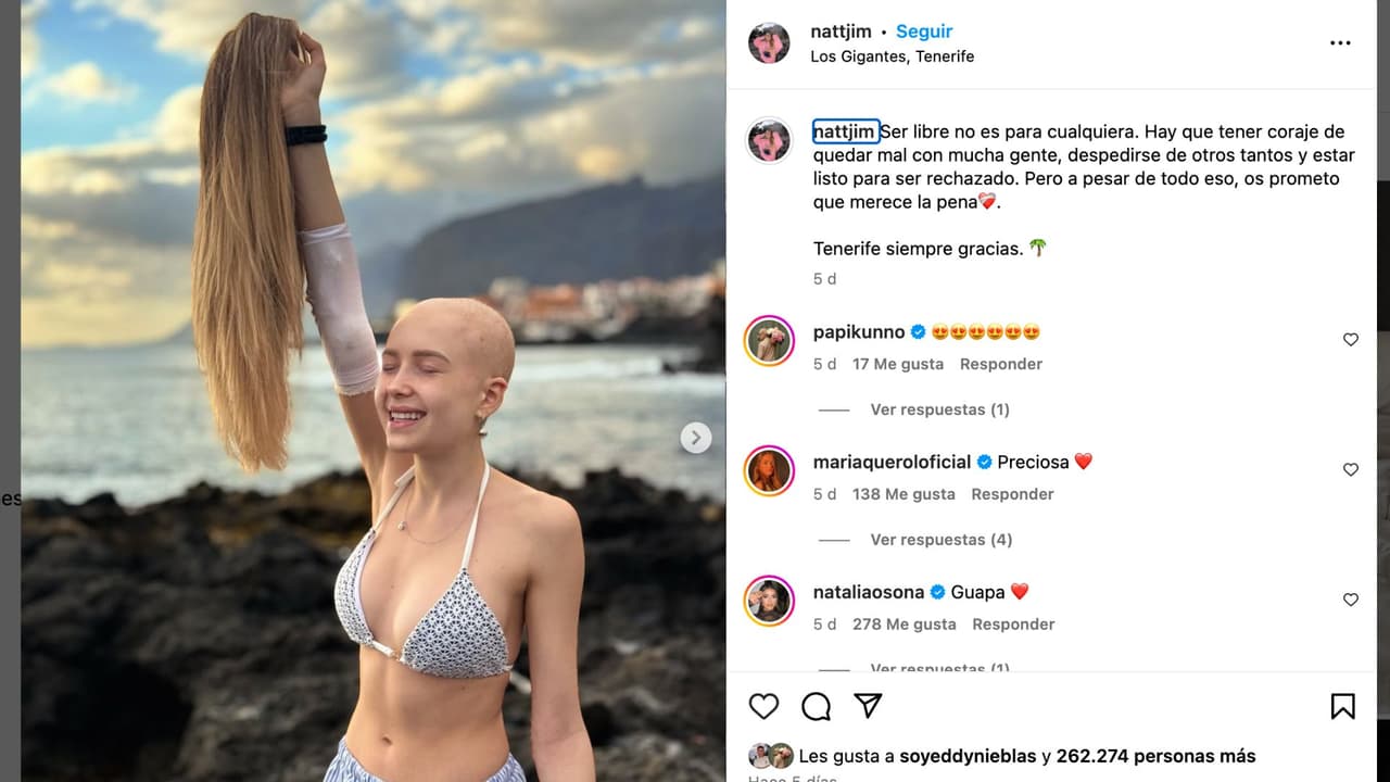 Natalia Jiménez comparte mensaje tras diagnóstico de cáncer.