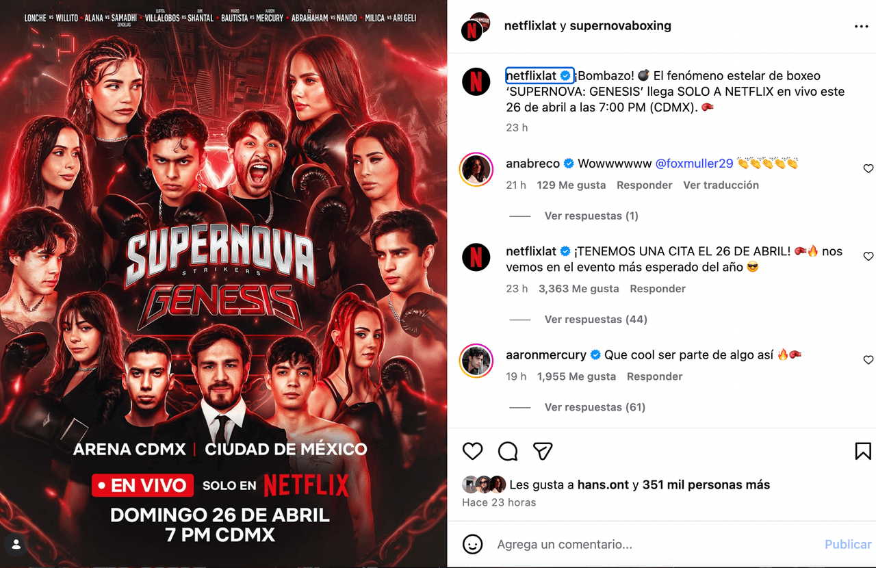 SuperNova Génesis 2026.