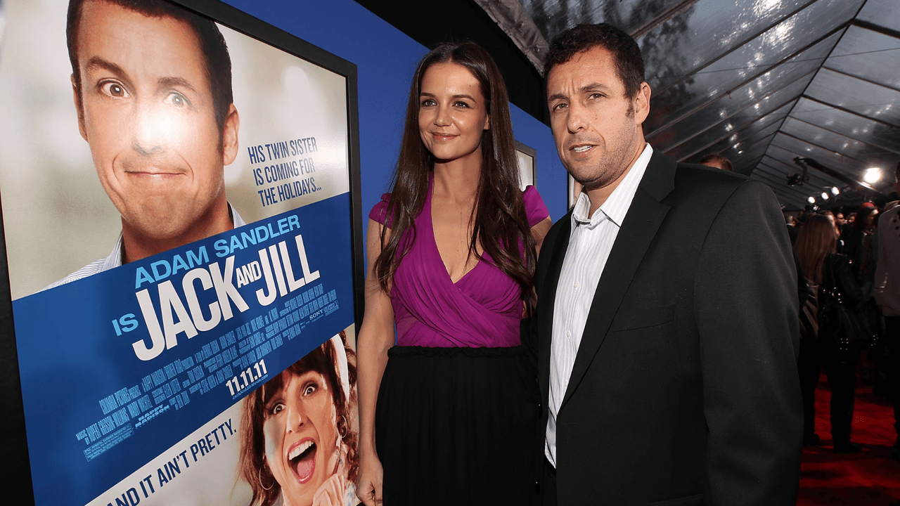 Adam Sandler y Katie Holmes hicieron juntos la película 'Jack & Jill'
