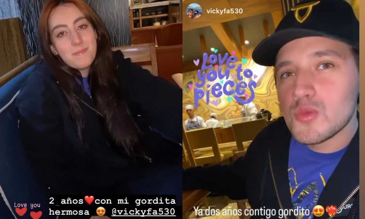 La joven publicó fotografías de su novio José Antonio