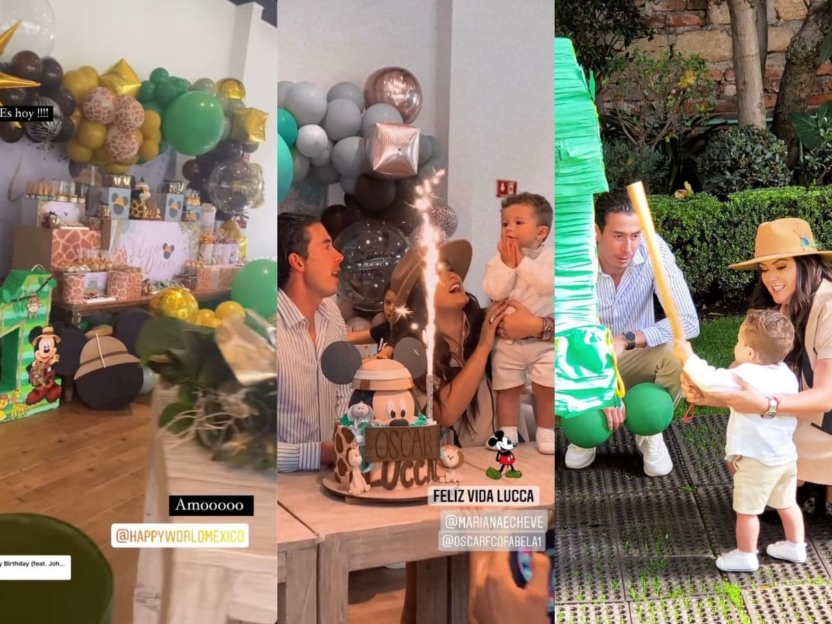 Mariana Echeverría organiza espectacular fiesta para celebrar los cumpleaños de su hijo y esposo.