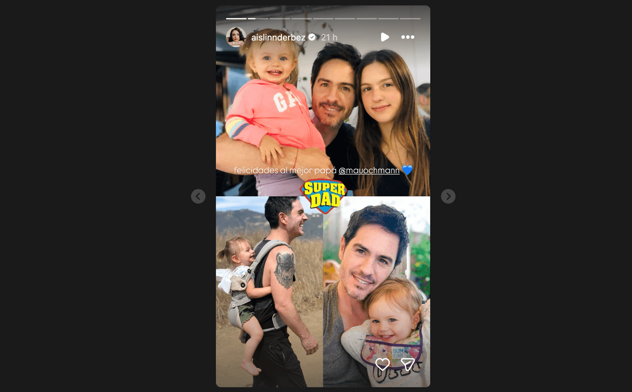 Aislinn Derbez sorprende a Mauricio Ochmann al enviarle mensaje pese a que el actor apareció con su exesposa