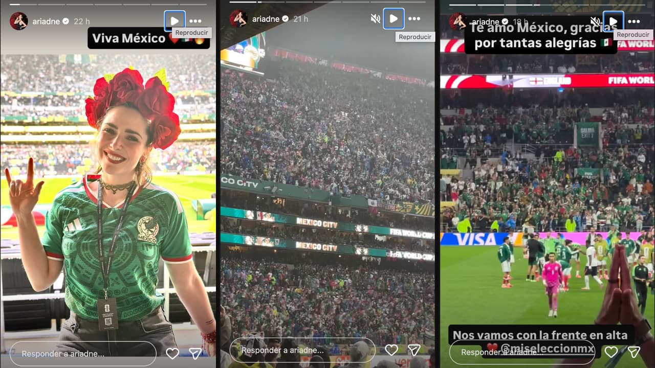 Frente a algunos medios de comunicación, Ariadne Díaz apostó su cabellera ante el partido de México VS Inglaterra