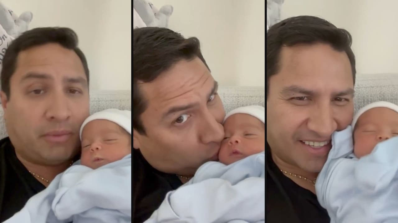 Julión Álvarez comparte tierno video junto a su hijo recién nacido