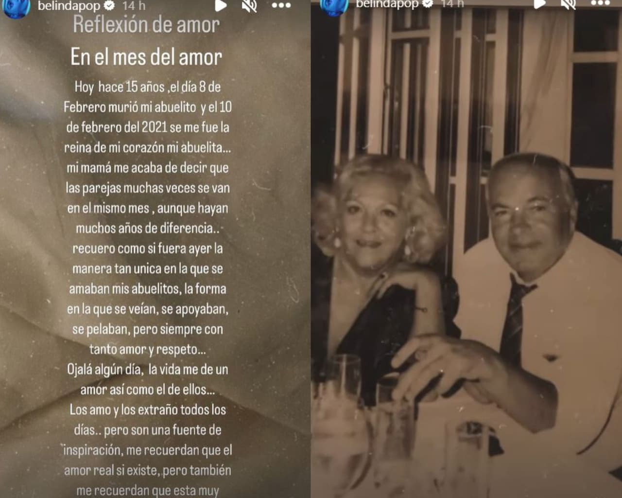 Belinda reflexiona sobre el amor y esto pide en una pareja.