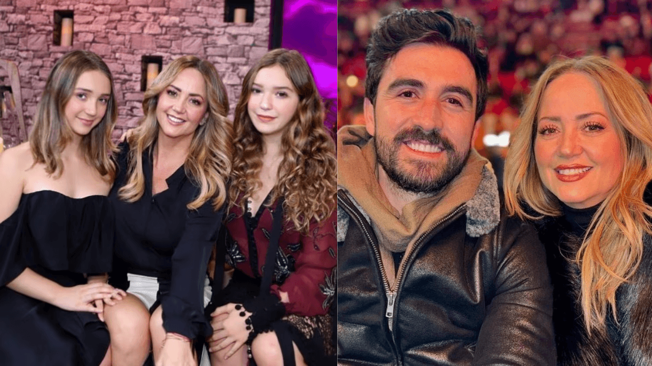 Andrea Legarreta publica inesperadas fotos con sus hijas y su novio; él reacciona y envía mensaje