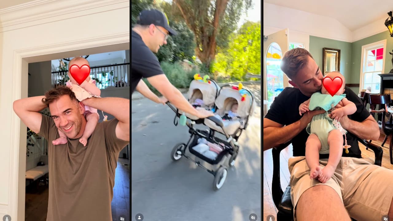 Esposo de Martha Higareda festeja su cumpleaños junto a sus gemelas