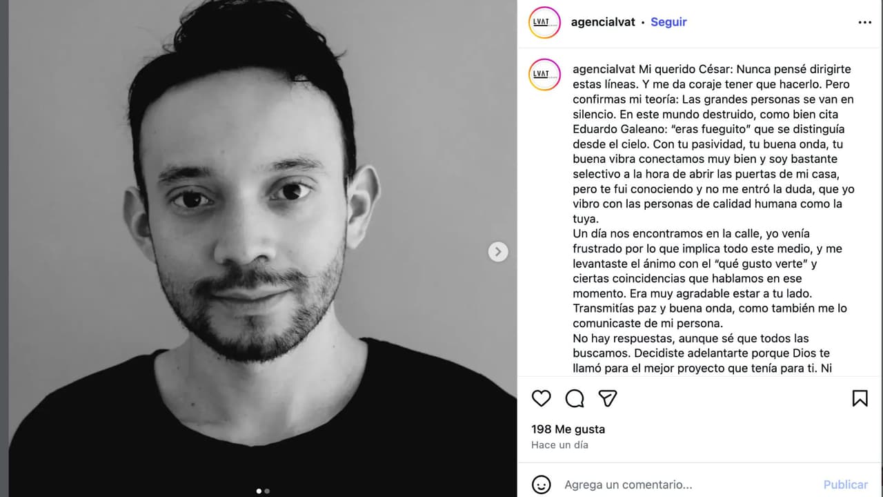 Muere César Raziel Hurtado.