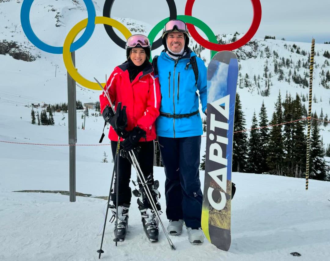 Daniela Cordero y su pareja