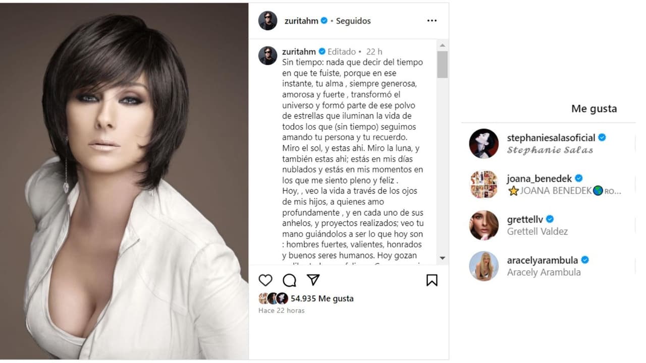 Stephanie Salas reaccionó al mensaje que su novio, Humberto Zurita, le dedicó a su fallecida esposa, Christian Bach.