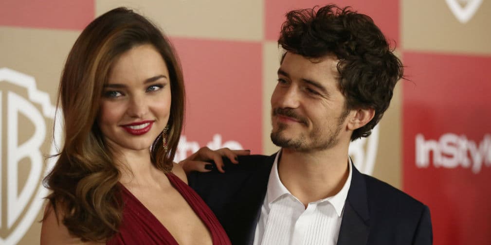 7. Orlando Bloom y Miranda Kerr: La modelo y el actor de Hollywood se casaron en Los Ángeles en 2010.