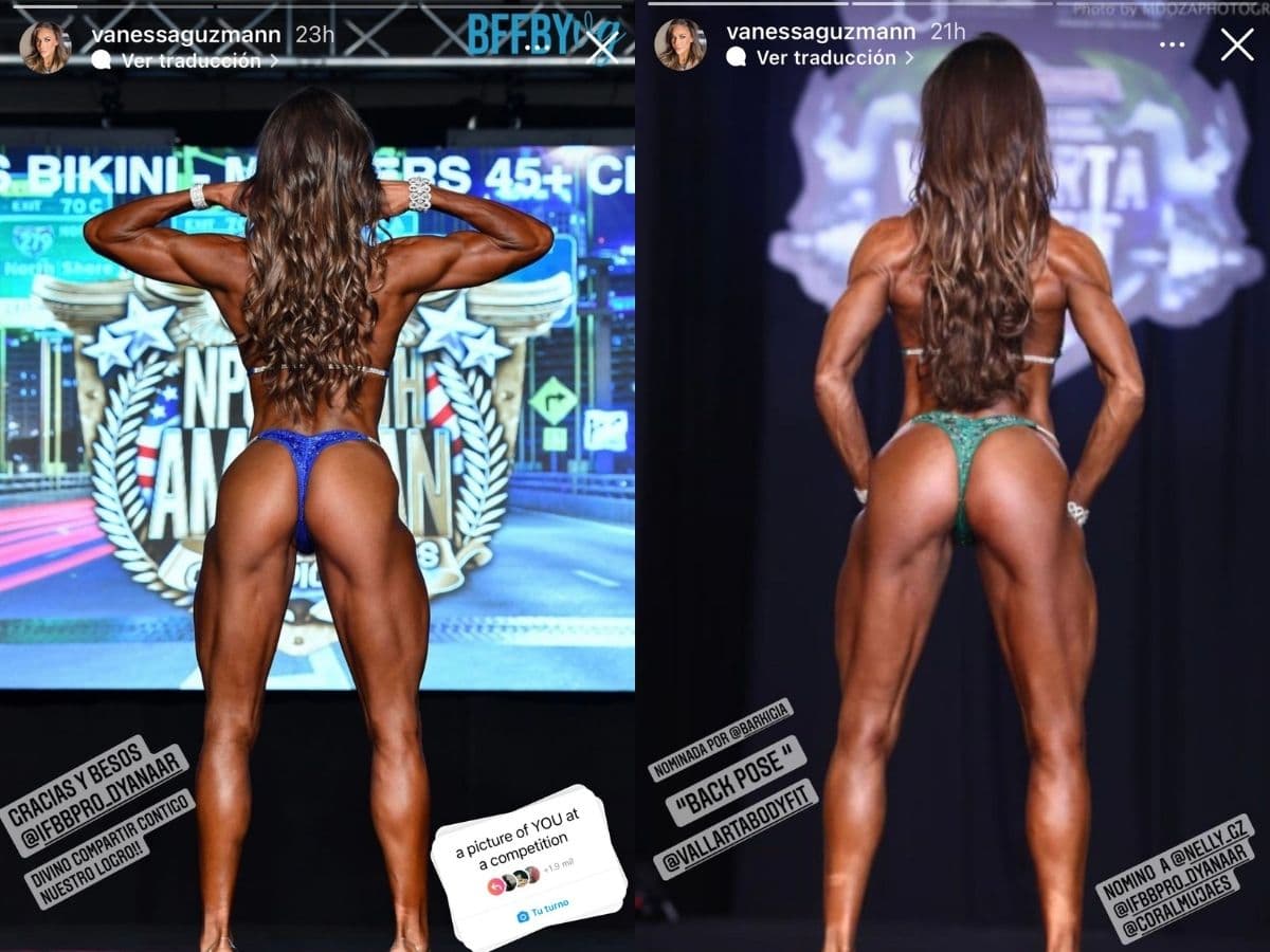 Vanessa Guzmán presume musculatura y torneadas piernas.