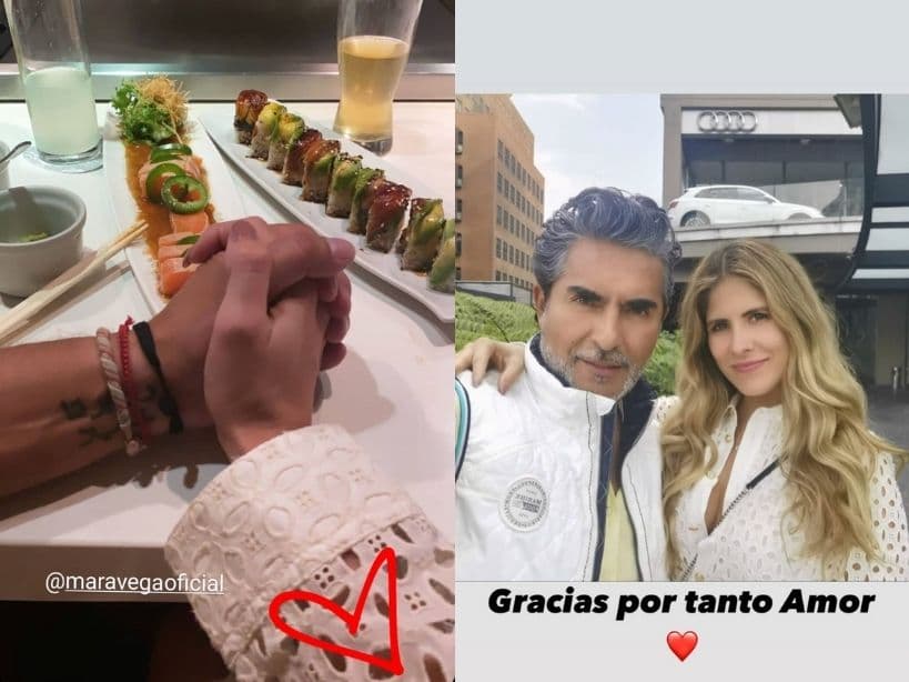 Raúl Araiza grita su amor por Margarita Vega y como nunca antes posa junto a su novia.