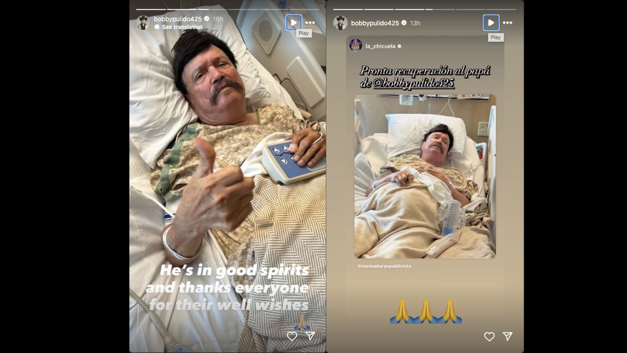 Piden oraciones por la salud del padre de Bobby Pulido