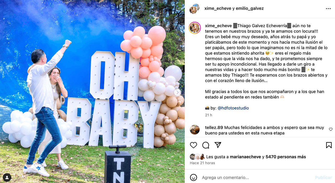 Hermana de Mariana Echeverría revela el sexo de su bebé en tremenda fiesta