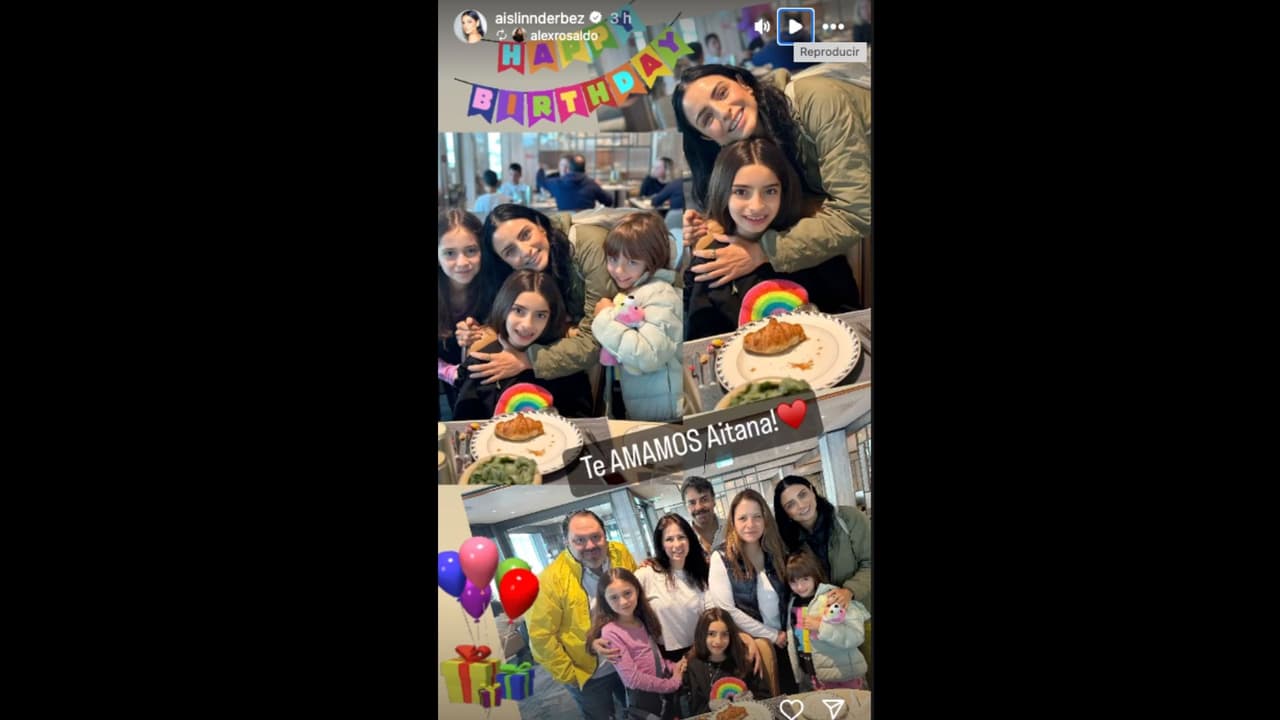Así celebró la familia Derbez el cumpleaños de Aitana