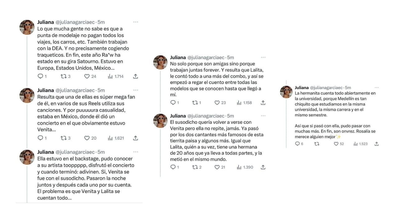 Los detalles de la presunta infidelidad de Rauw Alejandro a Rosalía.