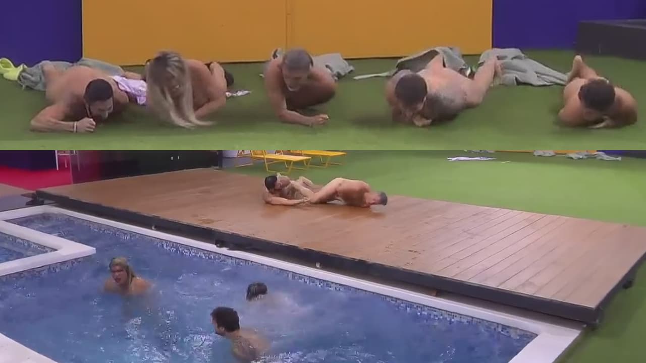 El Team Infierno se arrastró desnudo por el patio de La Casa de los Famosos México