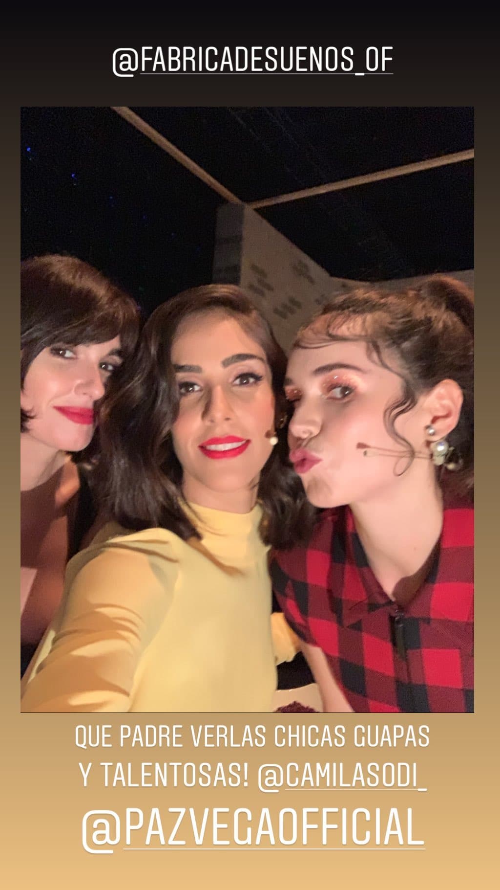 Sandra Echeverría se desvive en halagos para Paz Vega y Camila Sodi