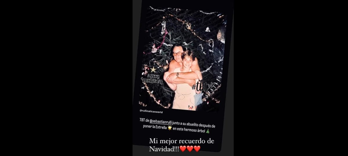 El actor recordó que esa imagen es uno de sus recuerdos más bonitos de la Navidad