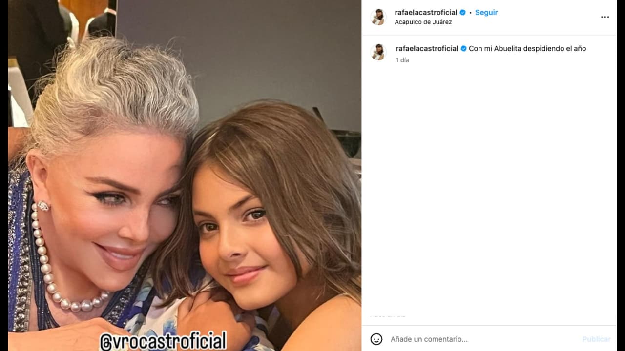 Nieta de Verónica Castro presume reencuentro con la actriz