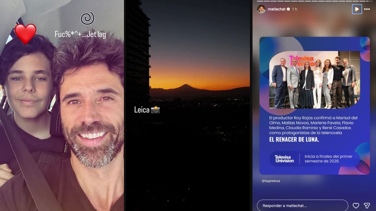 Matías Novoa se reúne con su hijo mayor durante su visita a México