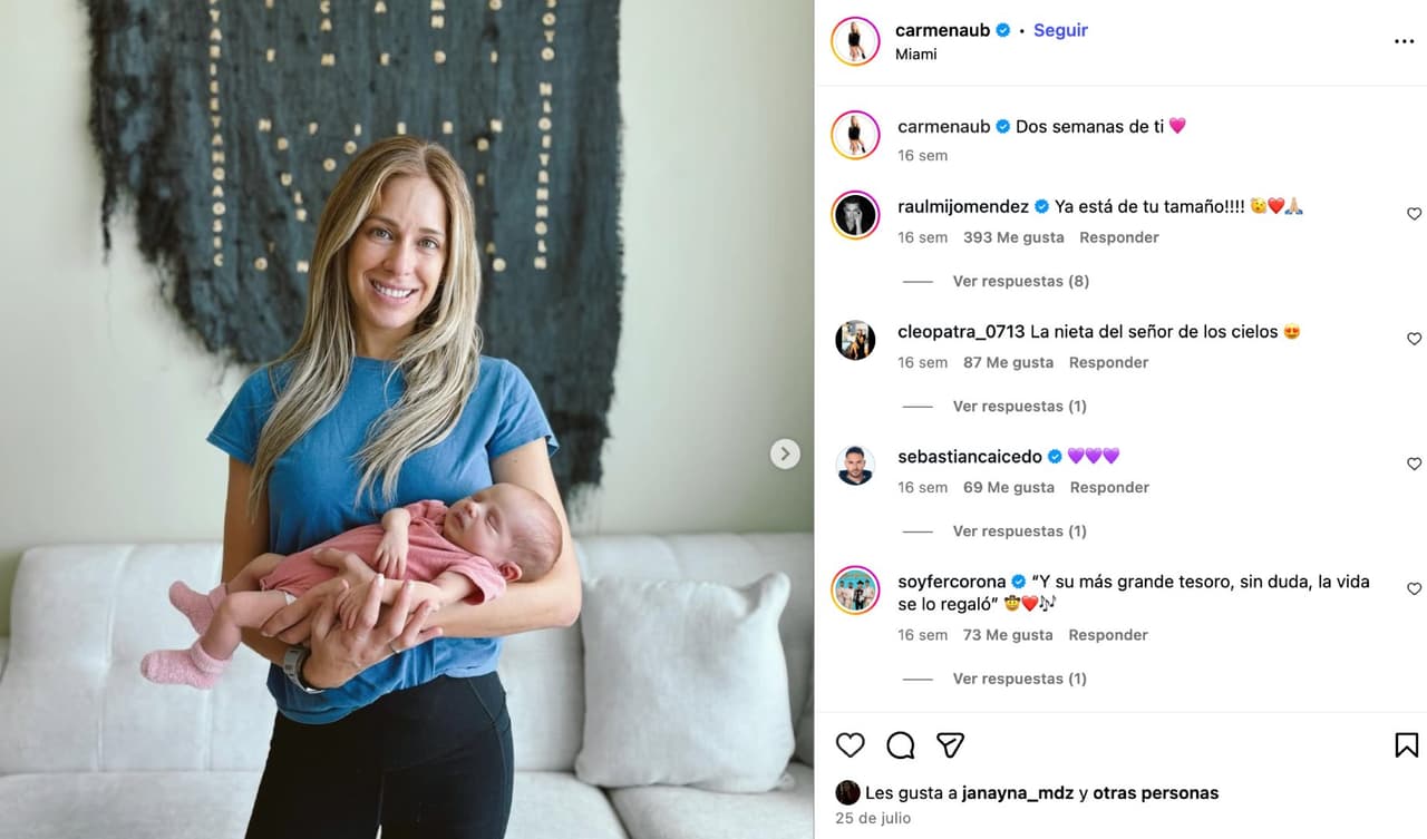 Carmen Aub y su hija.