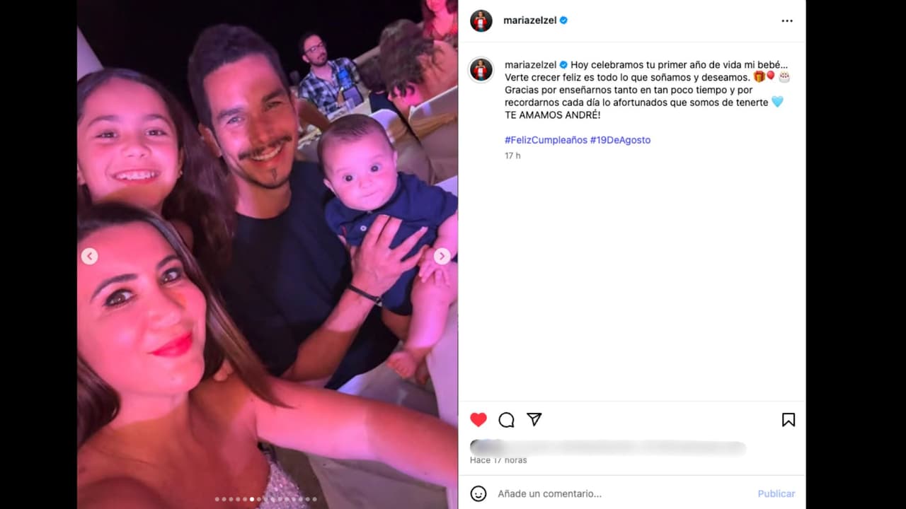 Mariazel dedica tierno mensaje en Instagram a su hijo André por su primer cumpleaños