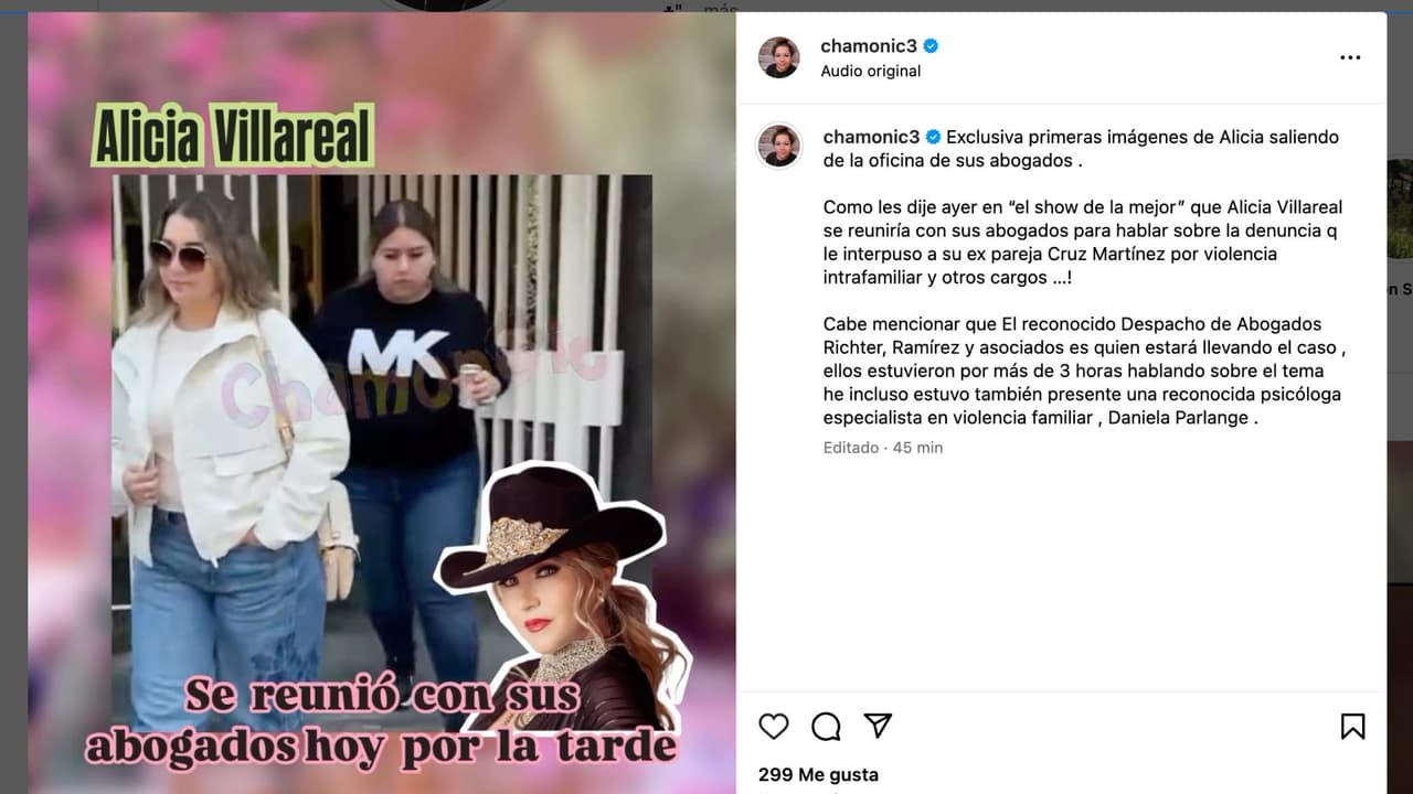 Alicia Villarreal reaparece tras pedir auxilio en concierto.