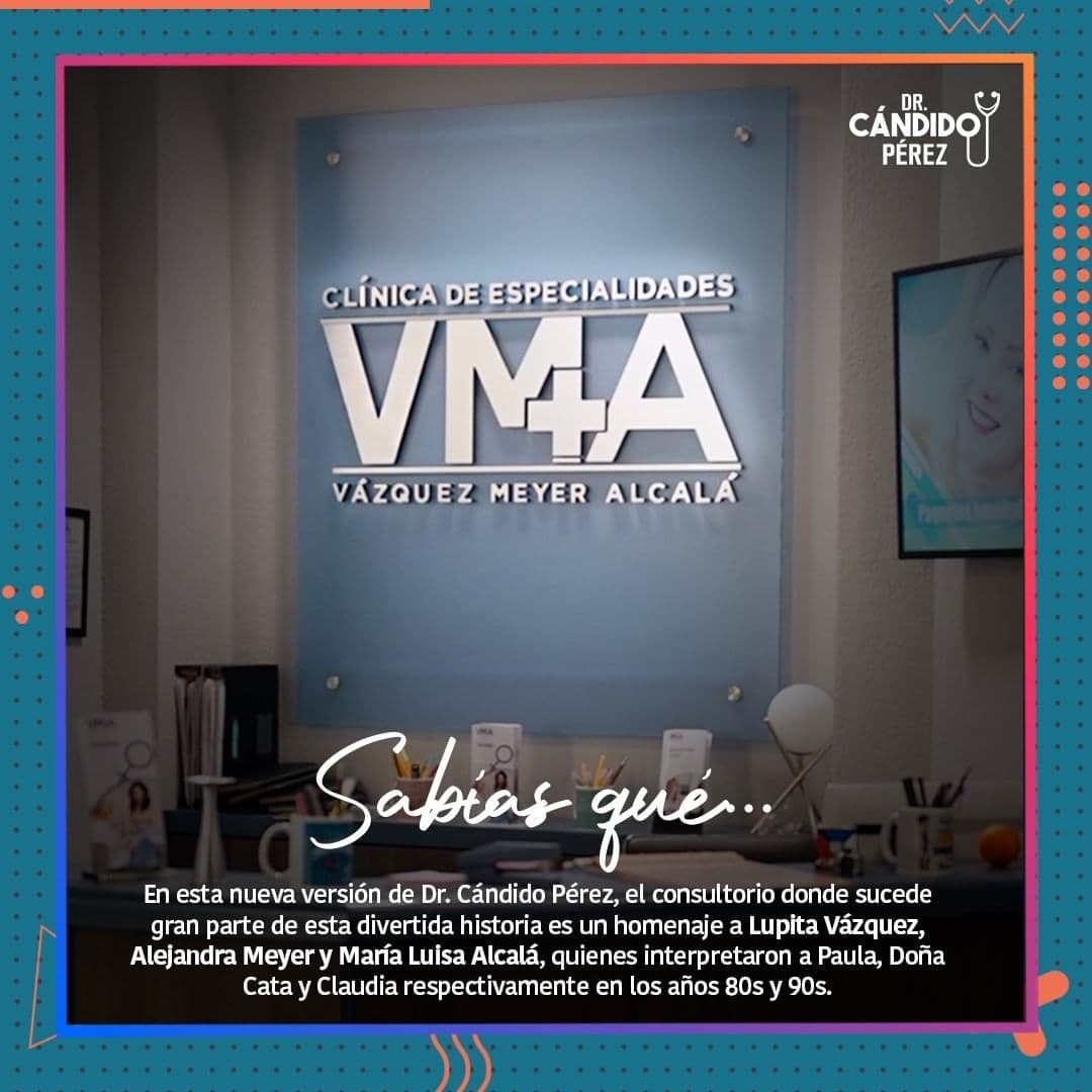 El nombre del hospital 'Clínica de especialidades Vázquez Meyer Alcalá' fue un pequeño y emotivo homenaje a aquellas actrices de la primera versión de la serie que ya fallecieron: Lupe Vázquez, Alejandra Meyer y María Luisa Alcalá.