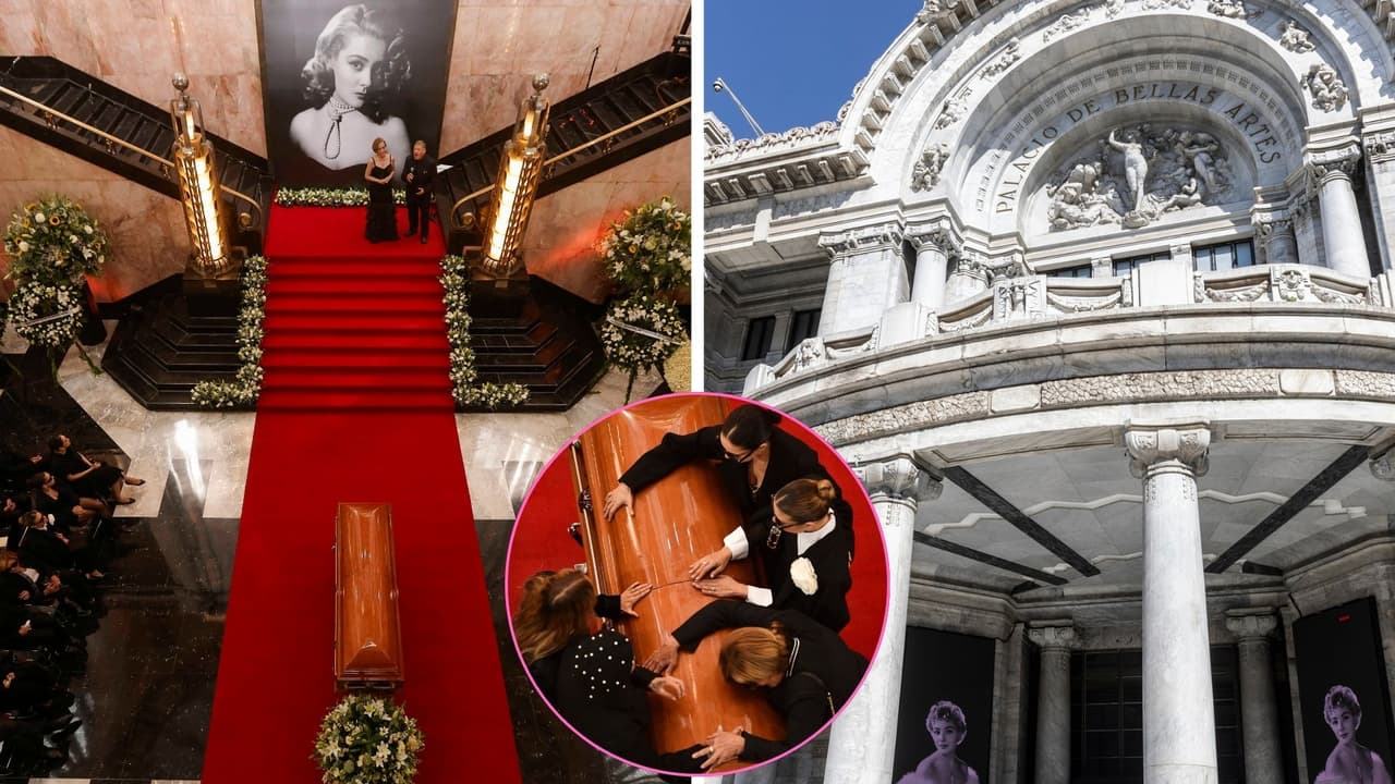 Así se vivió el homenaje en Bellas Artes a Silvia Pinal: Desde el recorrido de la carroza fúnebre, las emotivas palabras de sus hijas y la música