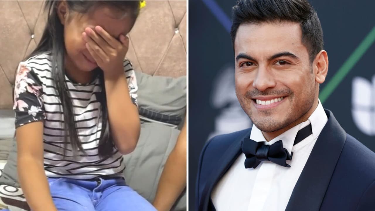 Niña que rompió su alcancía para concierto de Carlos Rivera conoce al cantante y así reaccionó