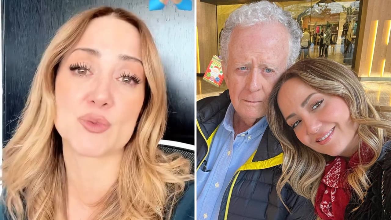Llorando, Andrea Legarreta revela que ya tuvo noticias de su papá desde Acapulco tras el huracán