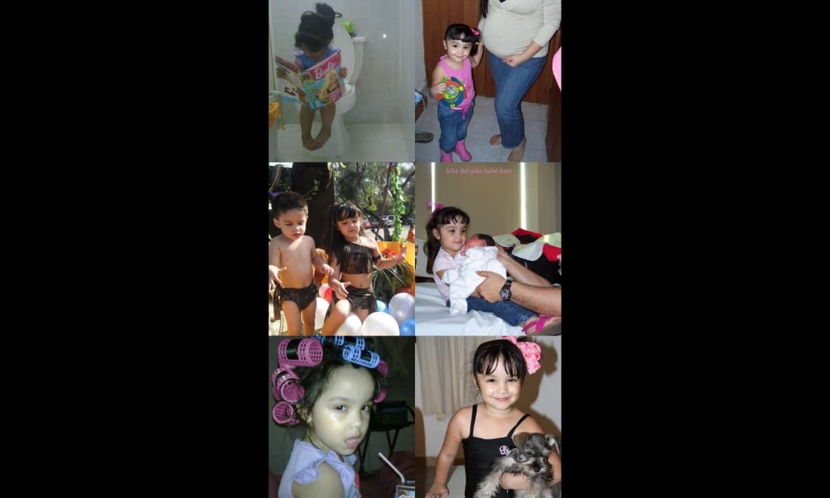 La actriz de 'El amor invencible' aprovechó el Día del niño para mostrar cómo se veían