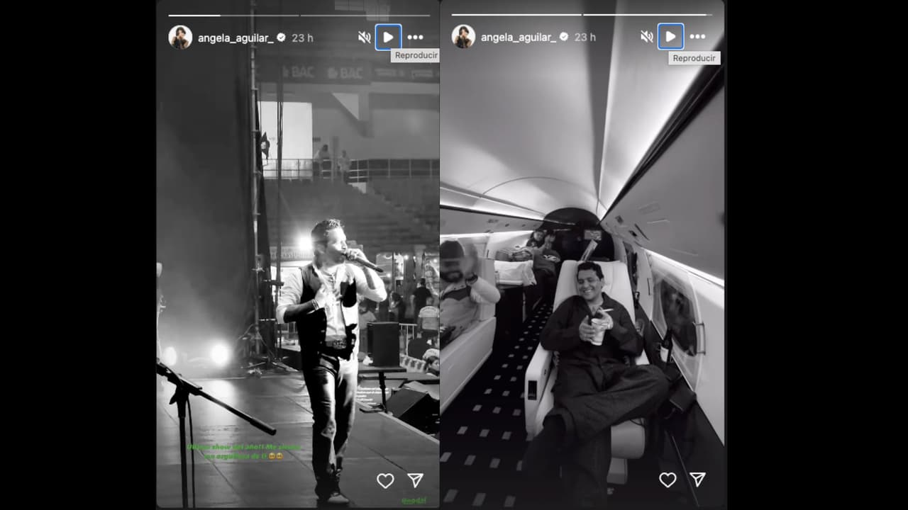 Ángela Aguilar acompañó a Christian Nodal en su último concierto del 2024