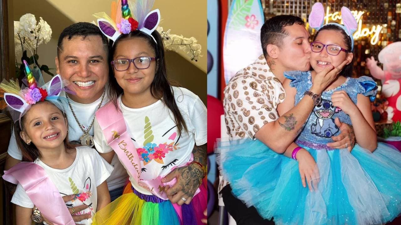Edwin Luna celebra el cumpleaños de su hija reuniéndola con Kimberly Flores y sus hijos