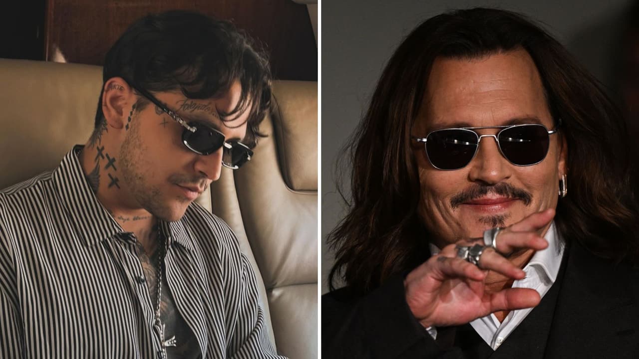¿Son idénticos? Nodal presume foto con Johnny Depp tras cambio de imagen y comparaciones físicas