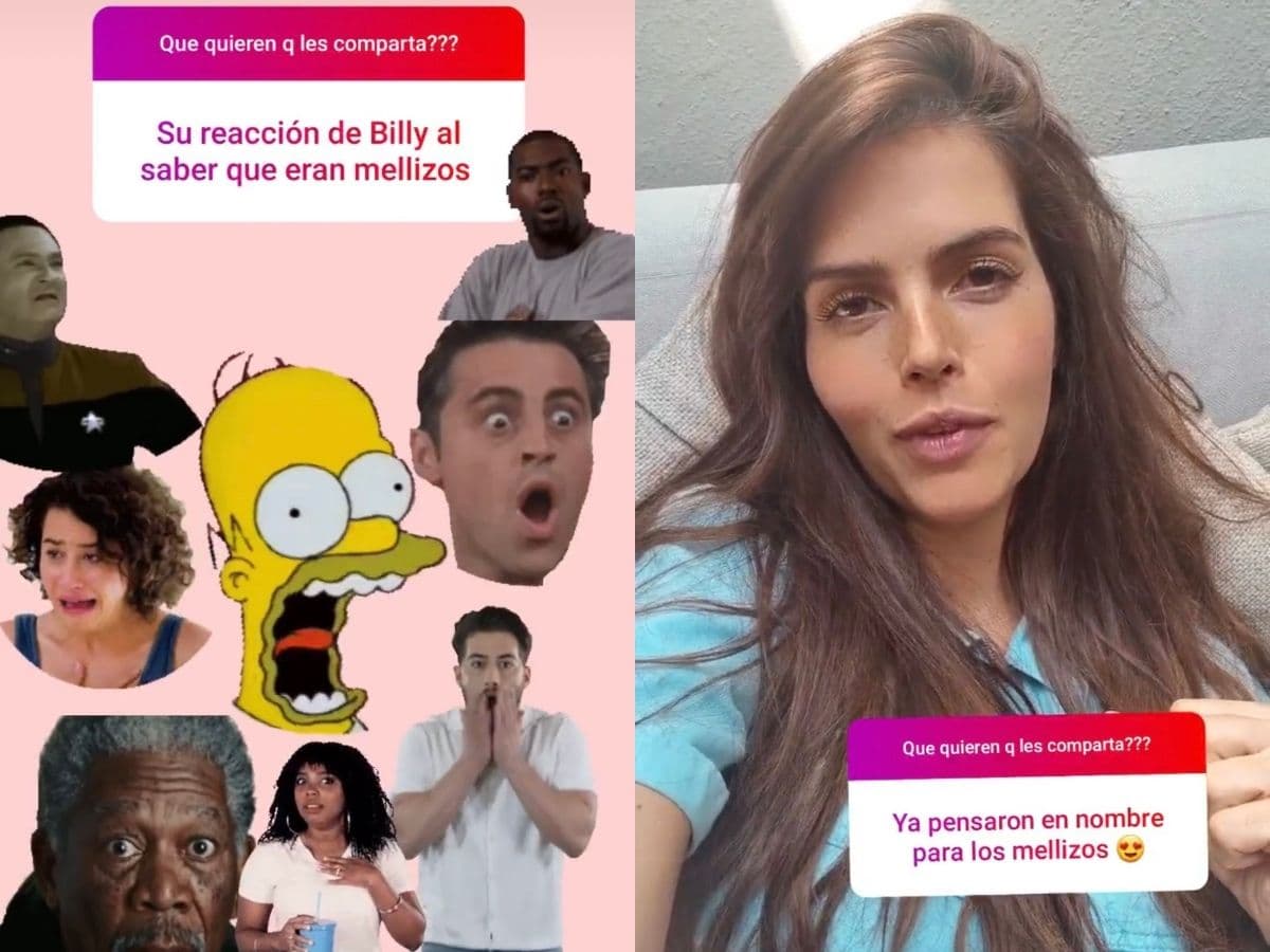 Claudia Álvarez exhibió en redes sociales cómo reaccionó el productor de 'Control Z' al enterarse que serían papás de mellizos.