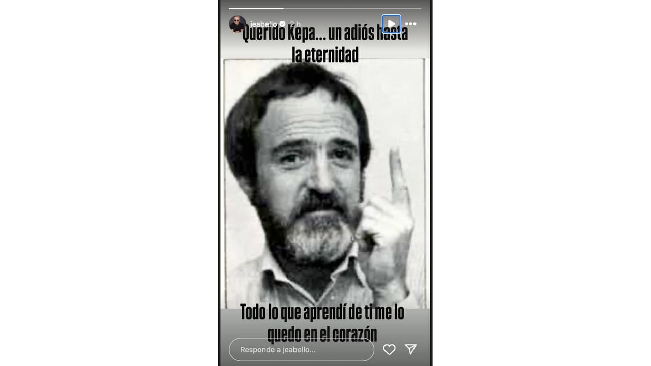 Jorge Enrique Abello da el último adiós a Kepa Amuchastegui.