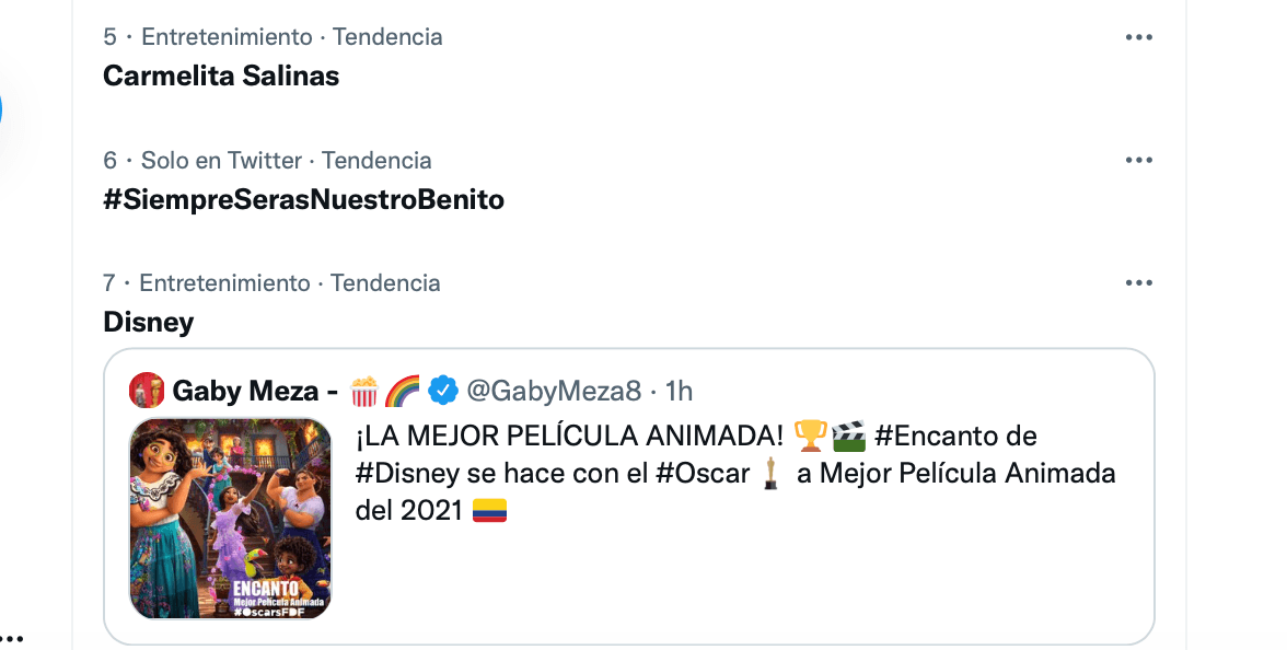 Tendencias Twitter