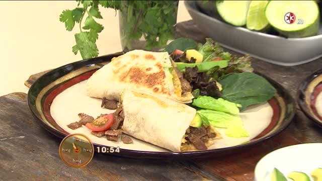 Cocina Chef Oropeza Tacos de bistec con salsa de ajonjolí y cilantro